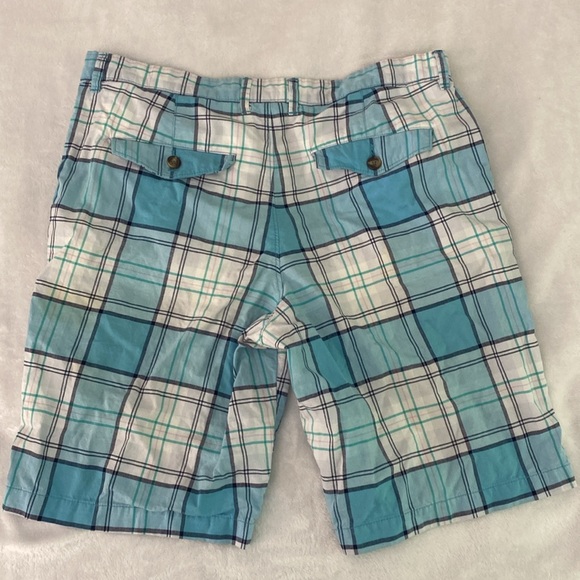 Sky blue and white plaid Merona shorts - Picture 11 of 17